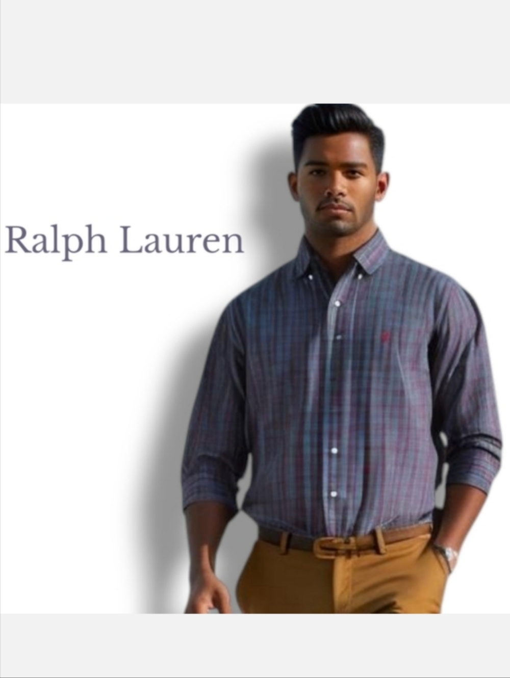 Ralph Lauren Yarmouth Plaid Oxford Shirt | 15-32 | Classic Fit